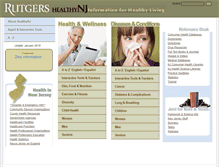 Tablet Screenshot of healthynj.org